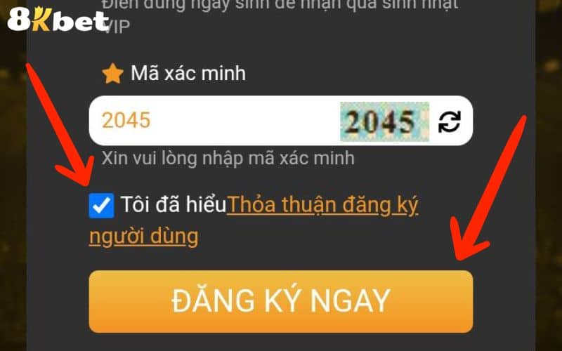 Bấm vào Đăng Ký Ngay để hoàn tất Bấm vào Đăng Ký Ngay để hoàn tất