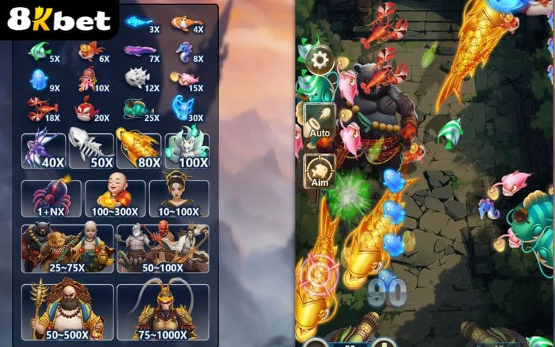 Hệ thống mục tiêu trong Một Que Bắt Cá Hệ thống mục tiêu trong Một Que Bắt Cá